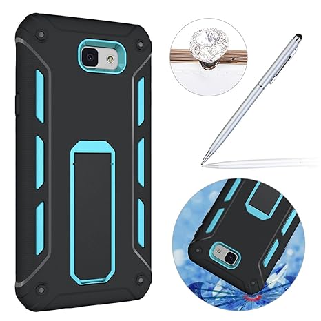 Galaxy J5 2016 Hülle Hardcase,Samsung J5 Schutzhülle Schwarz,Handyhülle Galaxy J5 Schwarz,Felfy Hybride Robust Hülle TPU Scha