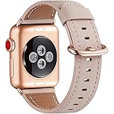 WFEAGL Compatible with Apple Watch Band 41mm 40mm 38mm 42mm(series 11 10) Women, Top Genuine Leather Band for iWatch SE 3 2 1 & Series 11 10 9 8 7 6 5 4 3 2 1