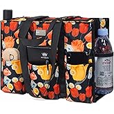 TOPDesign Utility Water Resistant Tote Bag with 13 Pockets, Top Zipper Closure & Thick Bottom Support, for Working Women