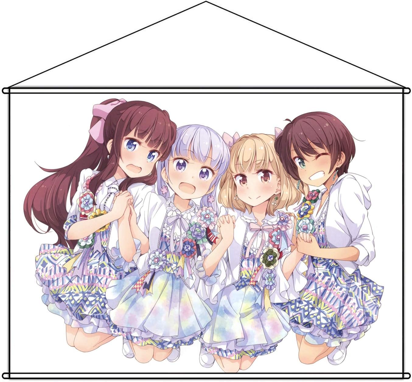 Amazon New Game B2タペストリー 滝本ひふみ 篠田はじめ 飯島ゆん 涼風青葉 B2 728 X 515 Mm 掛ける絵 アニメ 萌えグッズ 通販