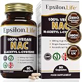 Epsilon Life NAC Supplement 600mg | Vegan Glutathione Support | 90 Caps view 1