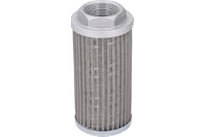 Hydraulic Suction Oil Filter Metal Mesh Reusable Inline Strainer Tube for Air Compressor Fuel Coolant Fluid Systems