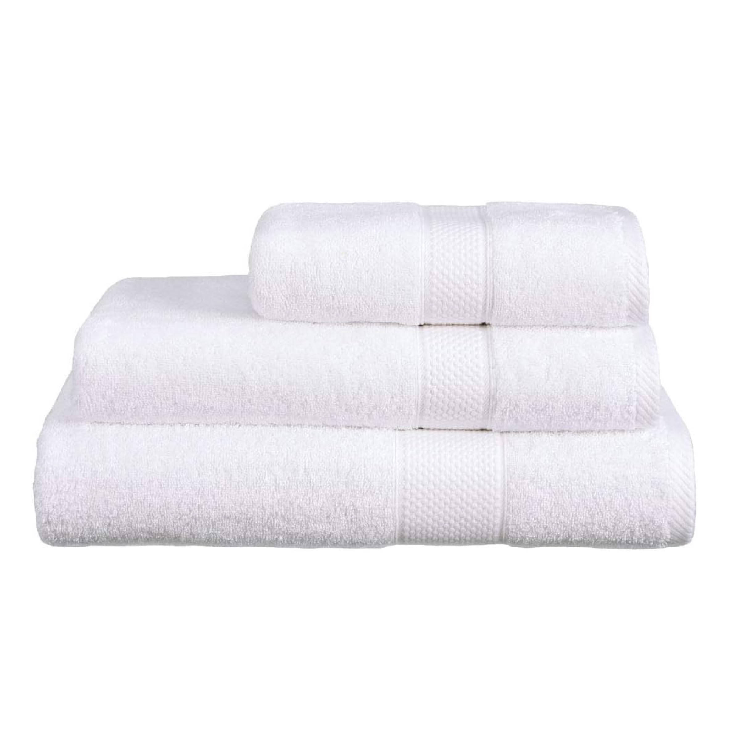 Linens Limited - Hand Towel for Bathroom and for Kitchen, Great as Face Towel, Guest Towel, and More, Turkish Cotton, Soft and Luxurious, Super Absorbent, Machine Washable (White)