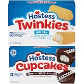 Hostess Variety Pack - Chocolate Cupcakes and Golden Twinkies - 2 Boxes