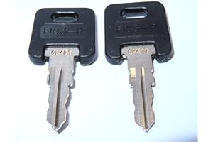 FIC RV Motorhome Camper Trailer 2 CW RV Keys CW409 Cut to Lock/Key Number from CW401 to CW417 2 Working Keys Travel Trailer Motor Home Toy Hauler Camper ILCO CW RV Keys CW409