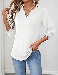 LOMON Women's 2025 Fashion Tops 3/4 Length Sleeve