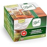 Ball Reusable Mason Jar Lids, Stainless Steel Storage Lids with Silicone Gaskets for an Airtight Seal, Regular Mouth, One Pac