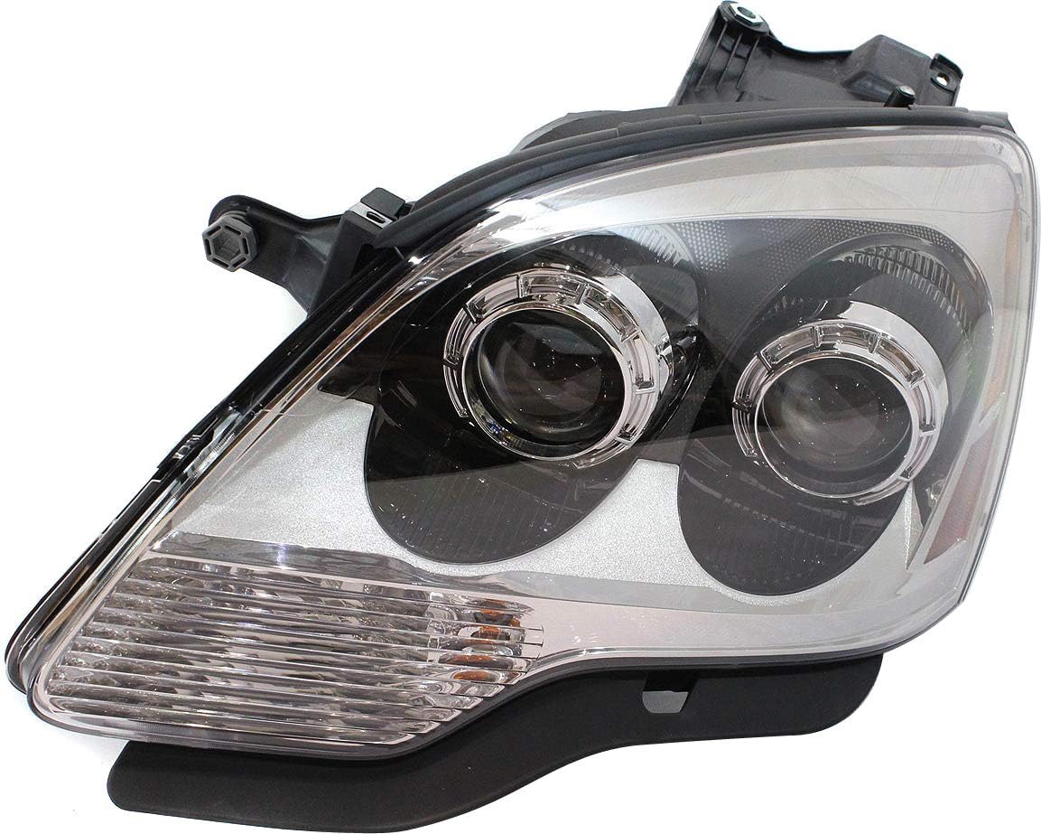 Headlight Assembly Compatible with 20082012 GMC Acadia Halogen 2nd Design Driver