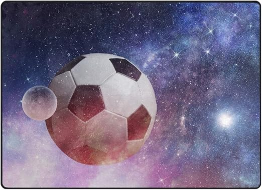 Mnsruu - Alfombra Grande de 203 x 147 cm, diseño de Galaxia con ...