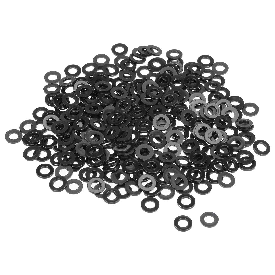 sourcing map Nylon Flat Washers 12mm OD 6mm ID 1.5mm Thickness for Faucet Pipe Water Hose, Pack of 300