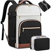 LOVEVOOK Travel Backpack for Women,50L Carry On Backpack for Airplanes,18 Inch Laptop Personal Item Travel Bag,TSA Approved Carry On Luggage,Waterproof Weekender Business Hiking Bag