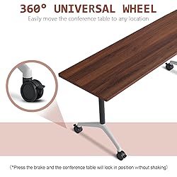SOIUDNEB Conference Table,Wooden Folding Conference