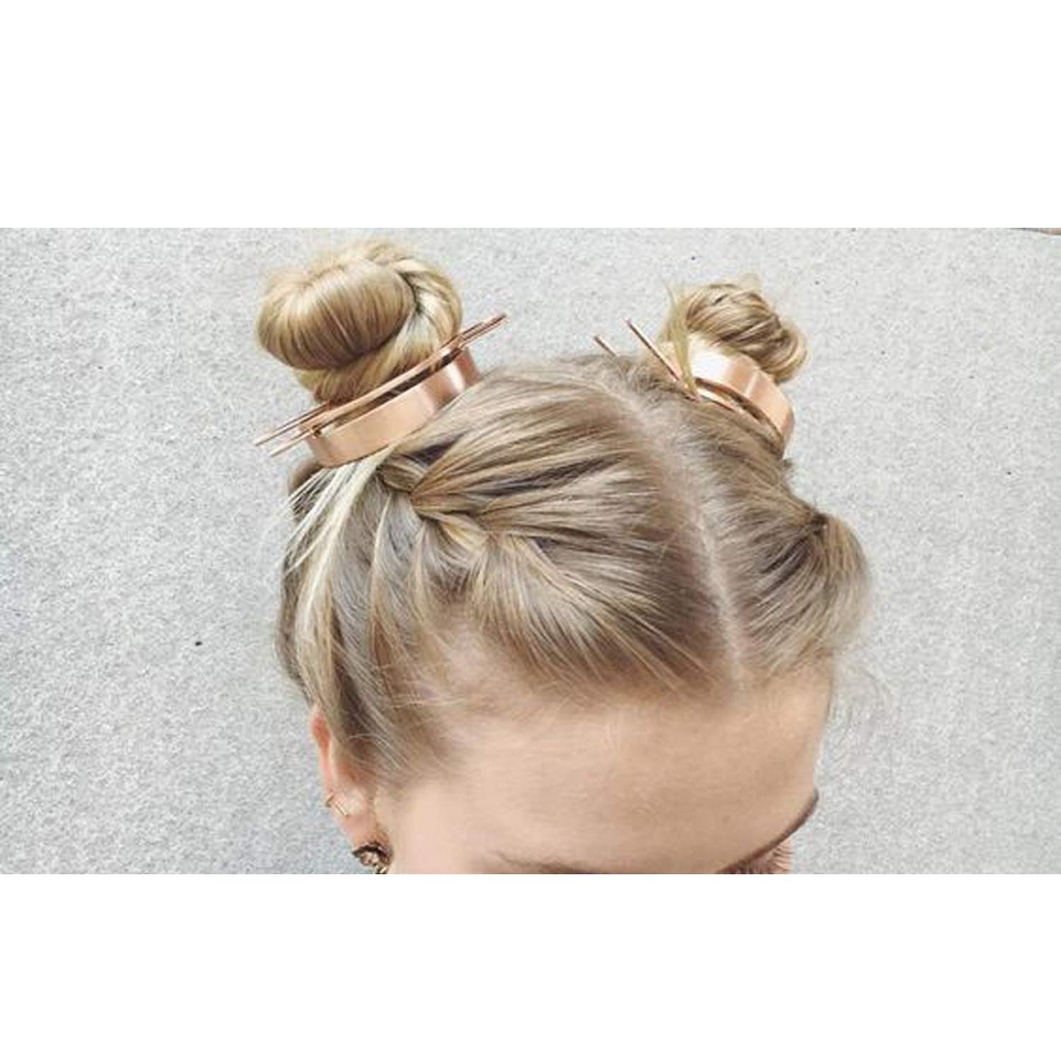 Amazon Com Original Shining Gold Alloy Bun Cage Simple Round
