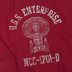 Popfunk Star Trek USS Enterprise Distressed Retro T