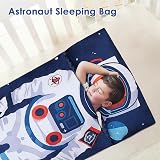Decalsweet Astronaut Sleeping Bag for Boys, Nap Mat with Pillow view 4