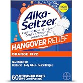 Alka-Seltzer Hangover Relief Tablets, Fast Relief Starts In About 15 Minutes for Headaches, Body Aches &amp; Mental Fatigue, Bachelorette &amp; Bachelor Party Packs 60 Count