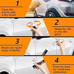 Brennenstuhl White auto touch up paint, touchup