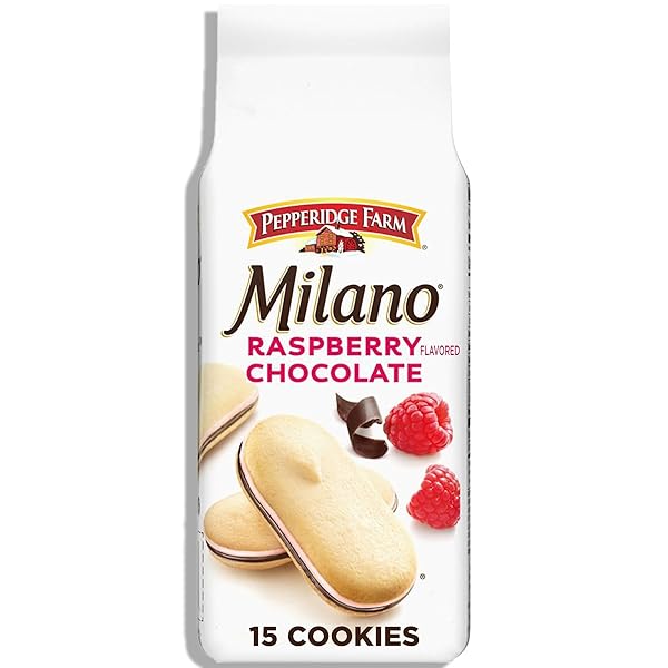 PEPPERIDGE FARM MILANO COOKIES, RASPBERRY CHOCOLATE, 7 OZ....