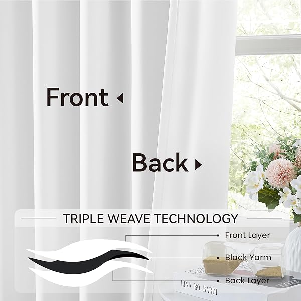 KANGBANG WHITE PINCH PLEAT CURTAINS 96 INCHES LONG FOR LIVING ROOM, LIGHT BLOCKING THERMAL SOLID PLEATED CURTAIN PANELS WITH HOOKS FOR BABY’S CRIB DORM, SOFT & VERTICAL HOME DECOR, W40XL96,2 PCS