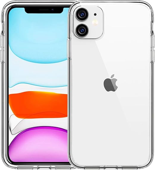 Amazon Com Fantek Compitable For Iphone 11 Case Clear Crystal Tpu Phone Cases For Iphone 11 6 1 Inch