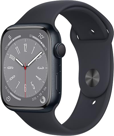 Apple Watch Series 8 GPS 45mm Midnight Aluminium Case Midnight Sport Band