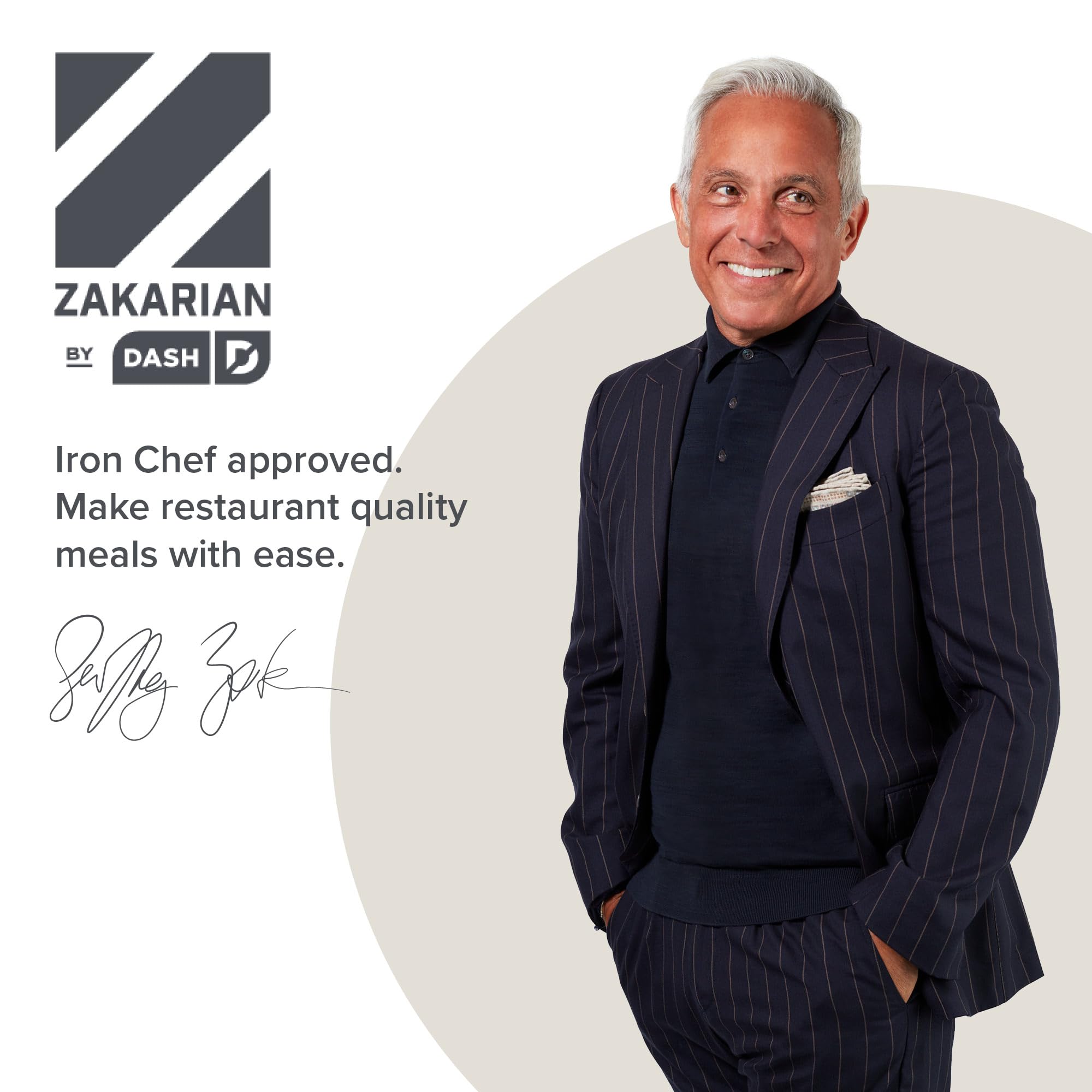 Zakarian by Dash Safe Slice Mandoline for Vegetables, Meal Prep & More with 30+ Presets & Thickness Adjuster - Black