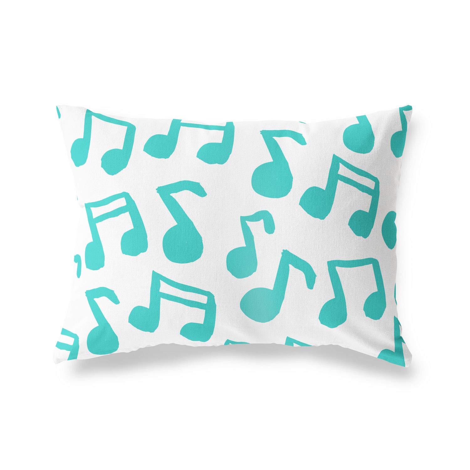 BonaMaison Decorative Cushion Cover, Turquoise-White Throw Pillow Covers, Home Decorative Pillowcases for Livingroom, Sofa, Bedroom, Size: 45X60 Cm - Designed and Manufactured in Turkey
