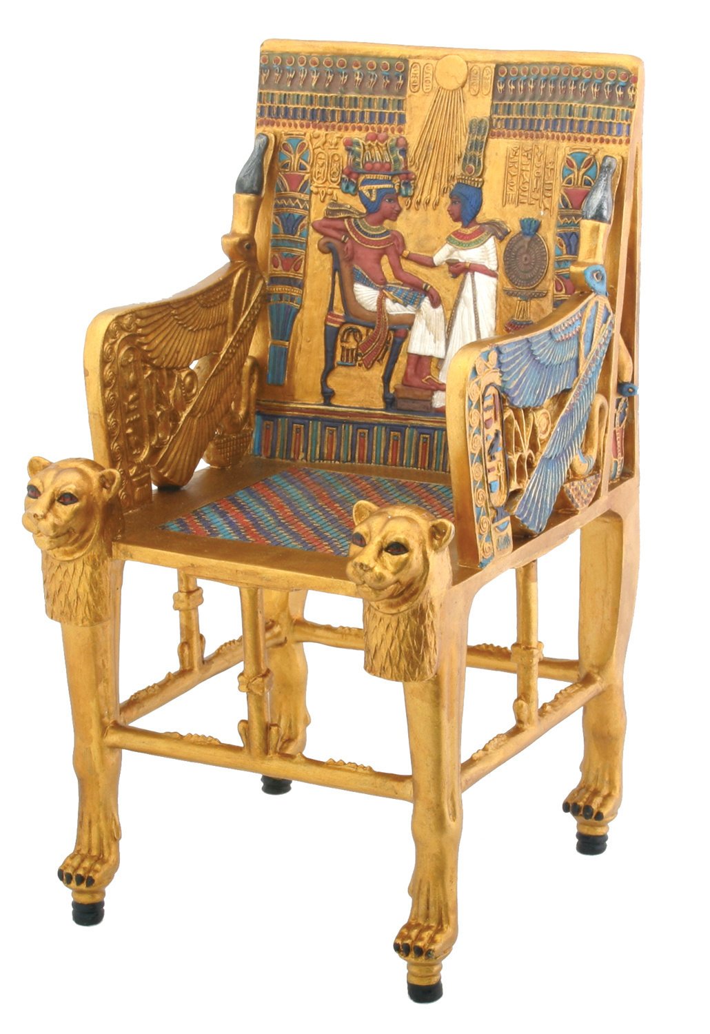 Egyptian King's Throne Pharaoh Chair Collectible Egypt