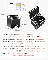 VEVOR Portable File Storage Box, 15.6 x 12.6 x 15