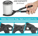DURATECH 12 Inch Adjustable Oil Filter Pliers 2-Piece Set 63-103 mm view 3