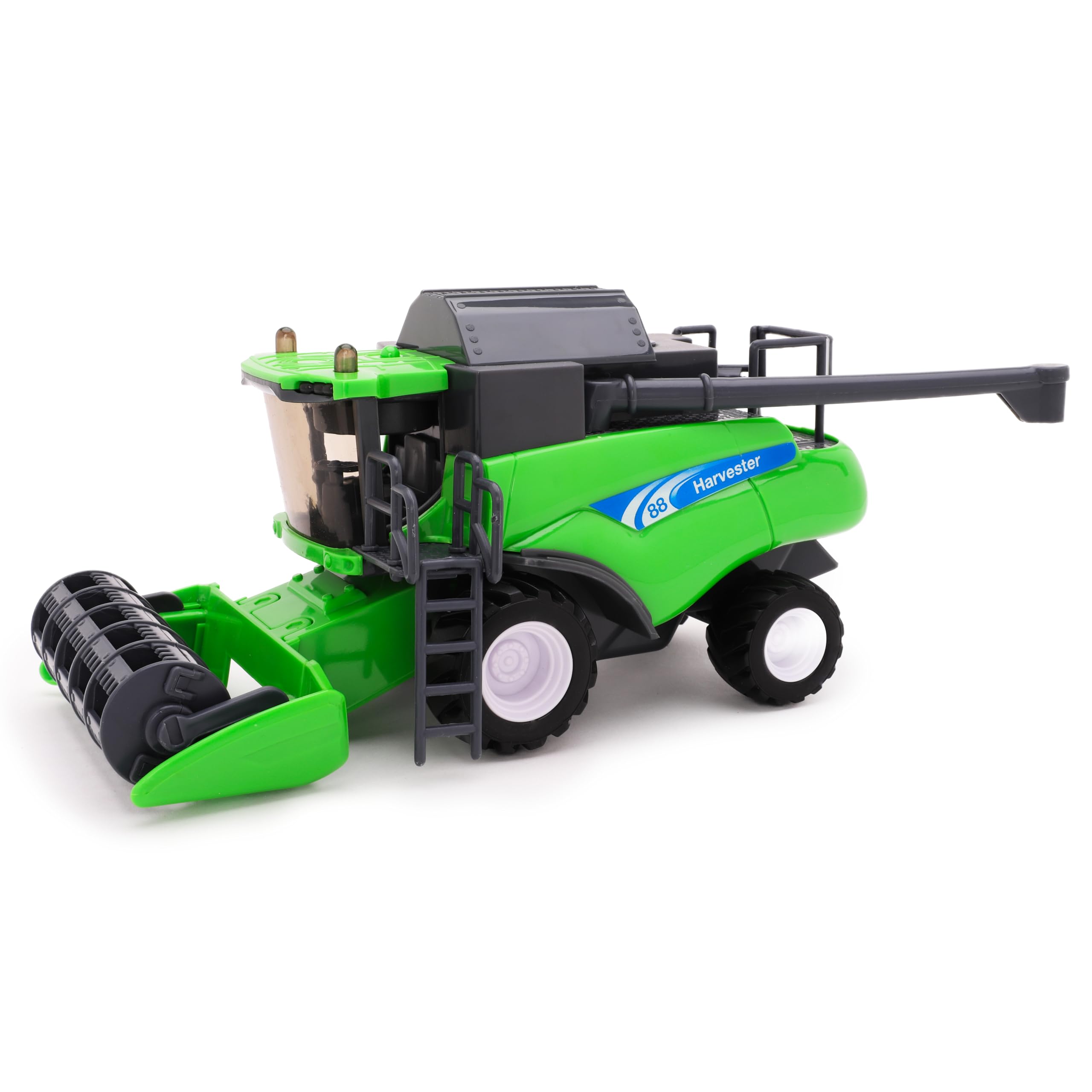 Toyland® 1:32 Scale Friction Powered Green Combine Harvester Toy Vehicle - Farm Toys - 25cm x 11cm (9.8" x 4.3")