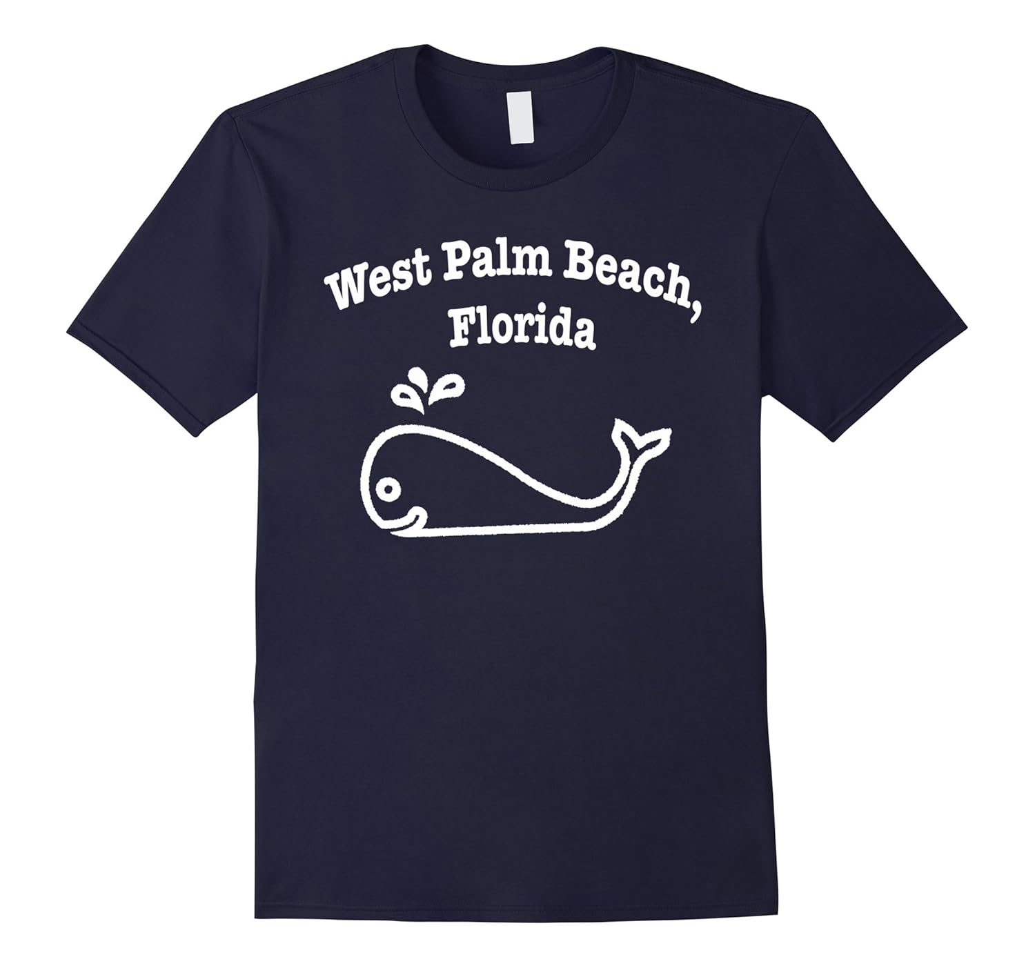 whale, West Palm Beach, Florida beach tee shirt-Rose