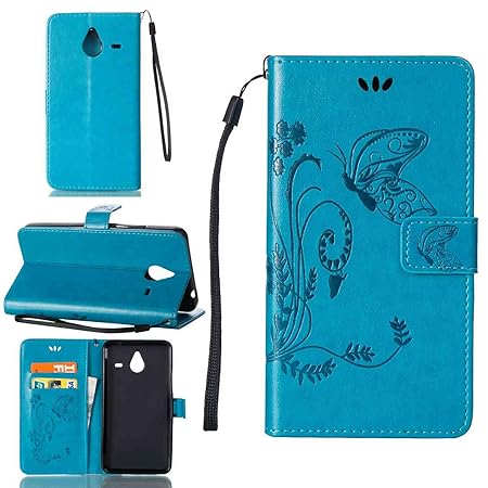 pinlu Schutzhülle Für Microsoft Lumia 640 XL Dual-SIM Handyhülle Hohe Qualität PU Ledertasche Brieftasche Mit Stand Function 