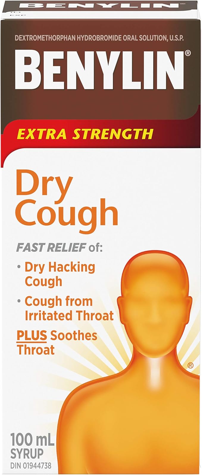 Benylin DM Regular Strength Dry Cough Syrup, 100 ml Amazon.ca Health