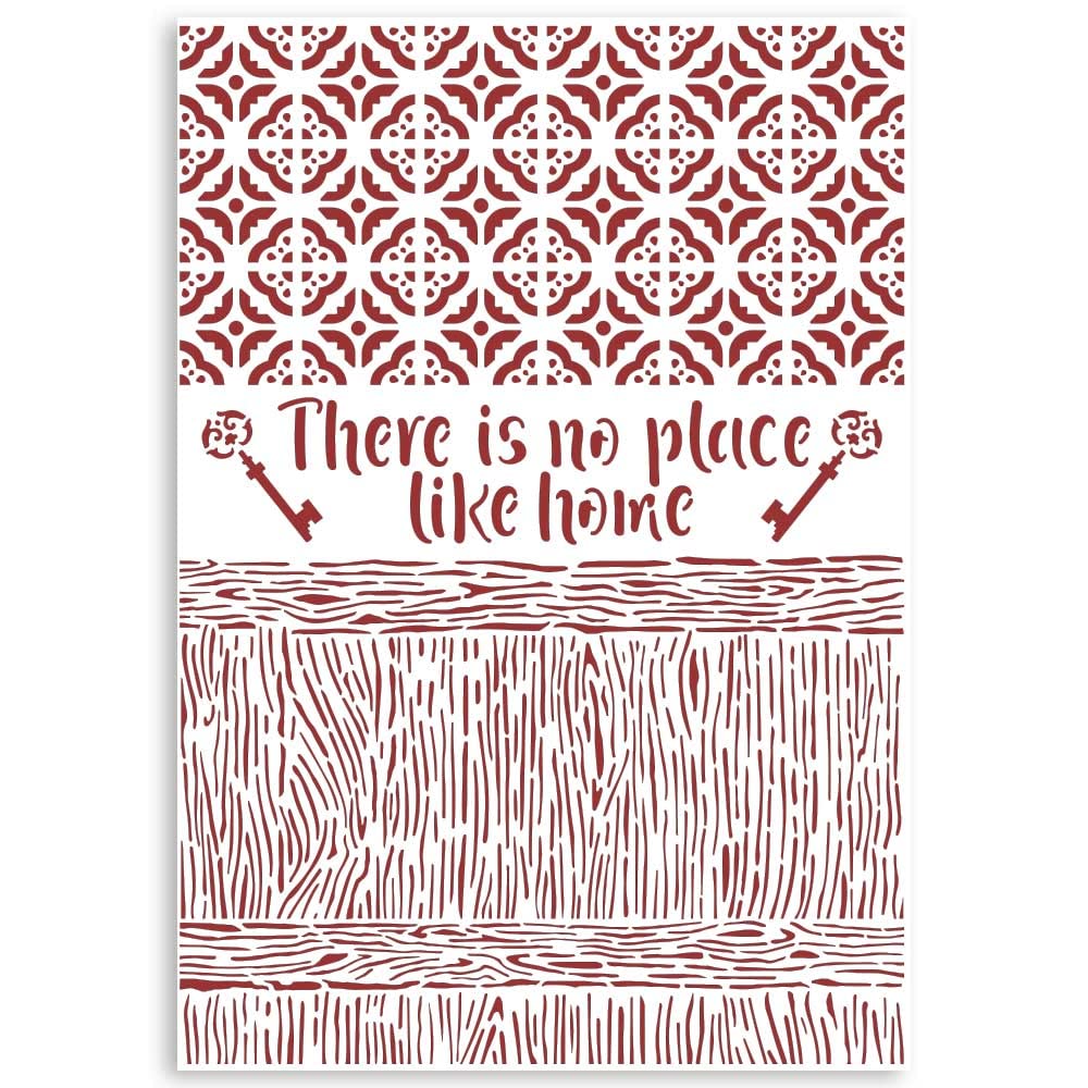 Stamperia - G Stencil - Casa Granada There is No Place Like Home