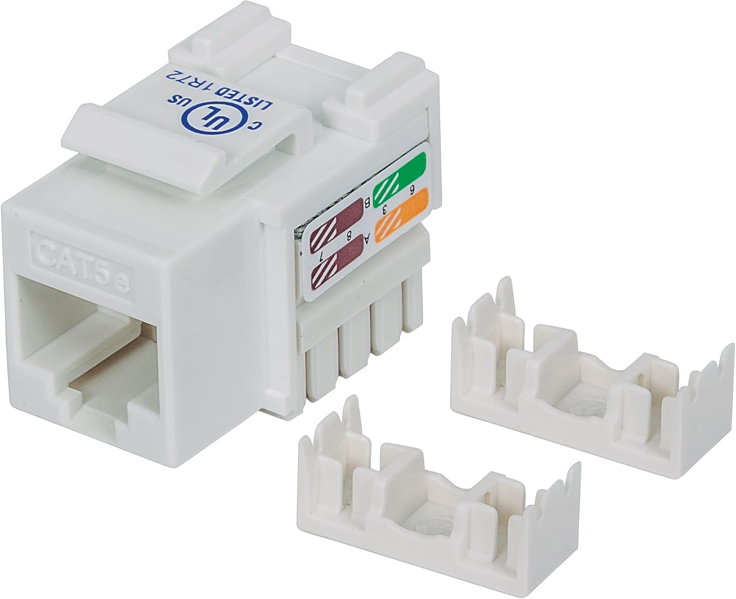 Keystone Jack Cat5e UTP White (210355