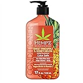 Hempz Biotin Conditioner - Sweet Pineapple & Honey Melon - For Thin/Fine Hair Growth & Strengthening of Dry, Damaged and Color Treated Hair, Hydrating, Softening, Moisturizing - 17 FL OZ