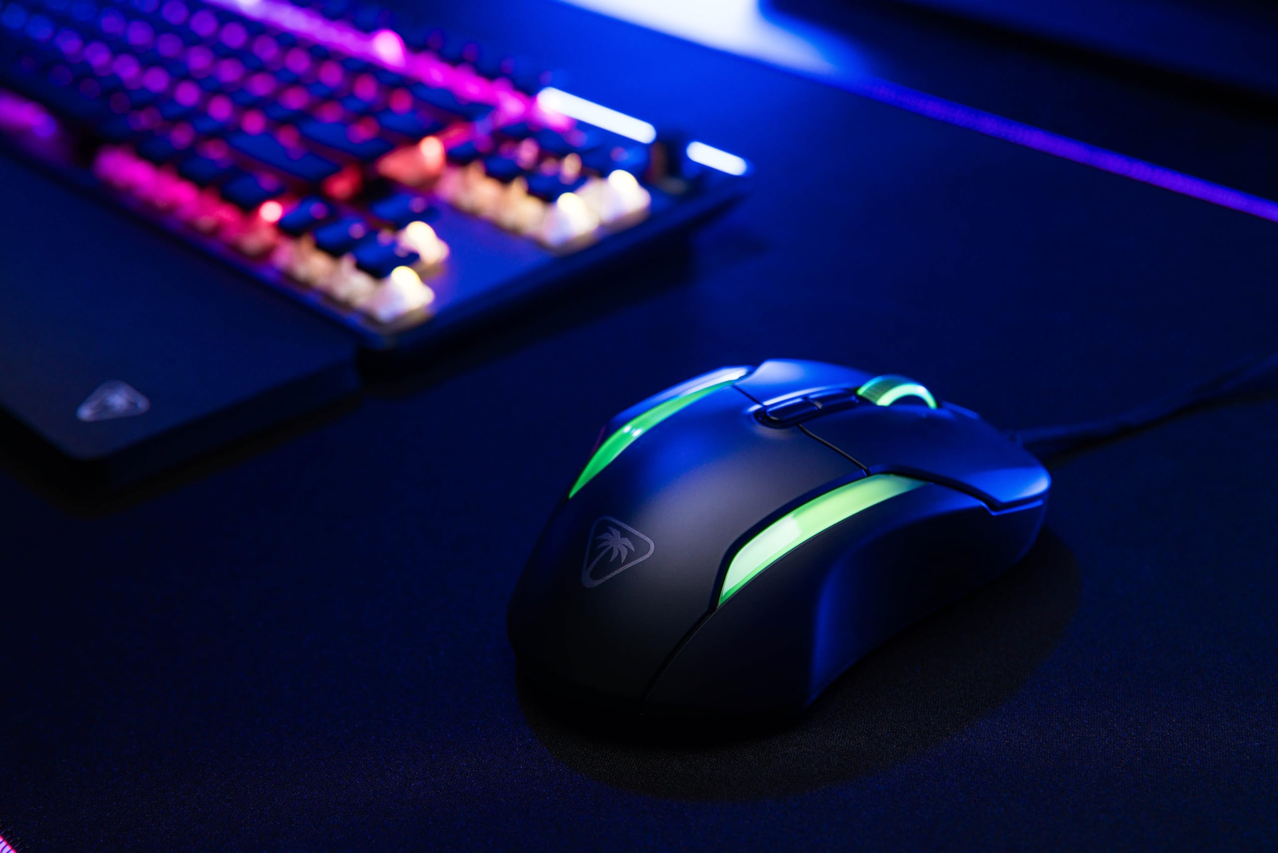 Turtle Beach Kone II – Ergonomische RGB-Gaming-Maus, 26K DPI Optischer Sensor, optische Schalter mit 100 Mio. klick-Lebensdauer, 23 programmierbare Funktionen, 4D-Scroll-Rad, Schwarz 2