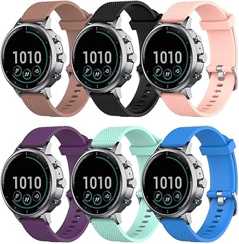 Songsier Correa Vivoactive 4S, Correas de Silicona Correa de Repuesto para Vivoactive 4S (40 mm)/ Vivomove 3S (39 mm)/ Huawei Talkband B5/ Huawei ...