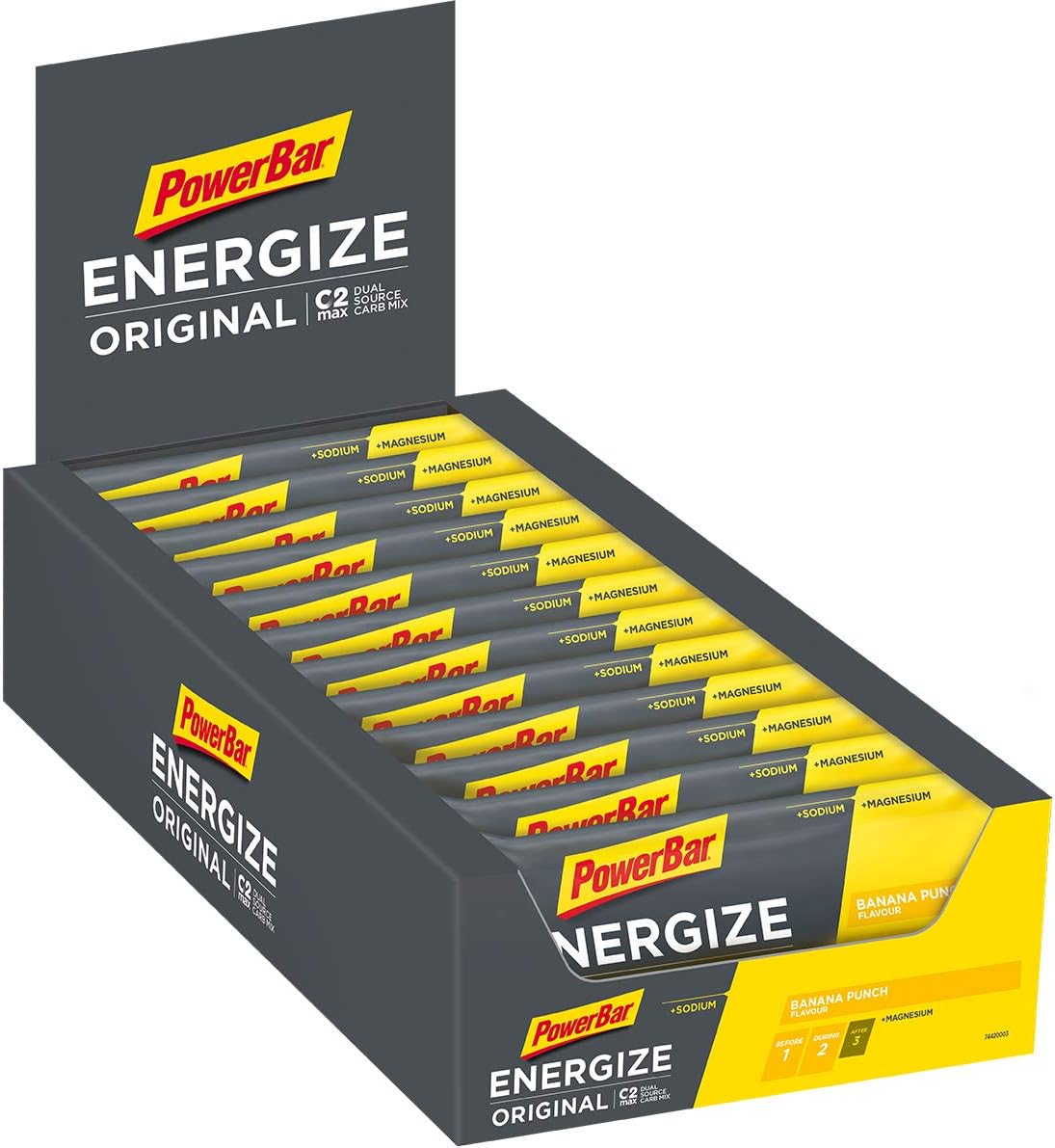 Powerbar Barritas Energéticas Sabor Plátano 25 Barras Amazon.es