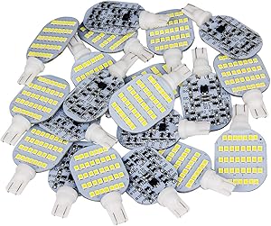 Super Bright T10 921 922 912 LED Bulbs for 12V RV Ceiling Dome Light RV Interior Lighting Trailer Camper, White 600 Lumens (Pack of 20)