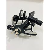 Malla INC. Nautical Aluminium 9" Sextant - Working Sextant - Marine Navigtional Sextant - Black Powder Coated Beautiful Sextant