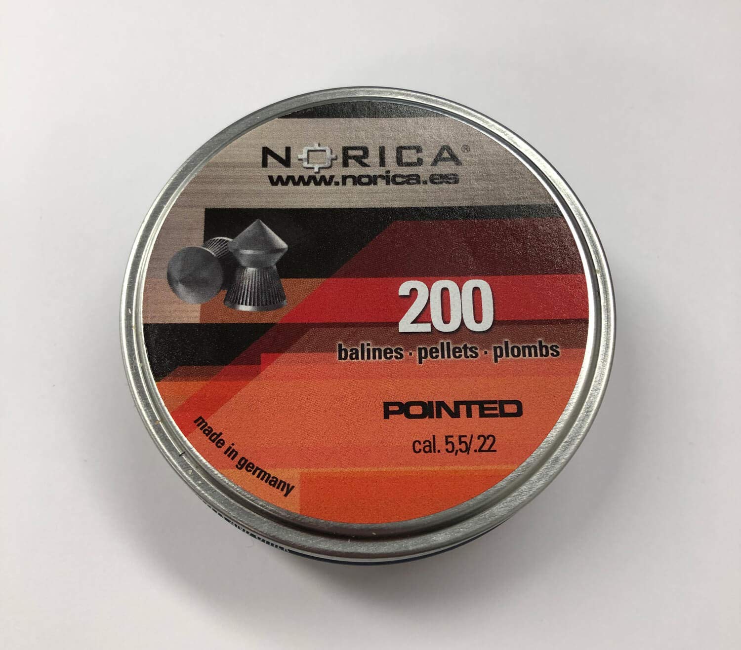 NORICA Pointed Air Gun Pellets .22/5.50mm (200ct) L397