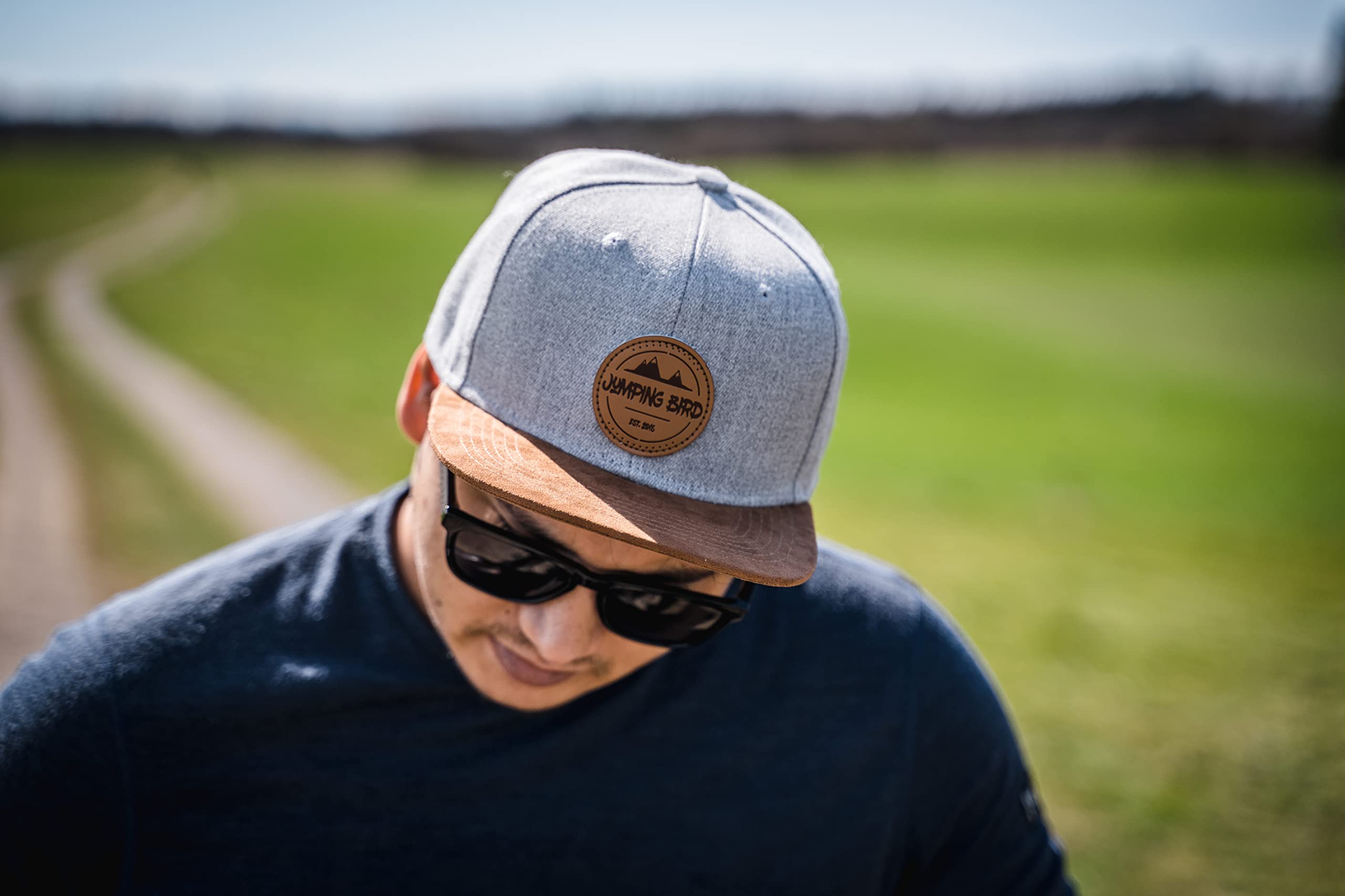 Jumping Bird Baseball Cap Herren Watzmann Hellgrau • Outdoor Snapback Cap für Wanderung & Alltag • Individuell verstellbar 54-62 cm • Kappe 5