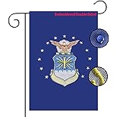 US Embroidered Air Force Garden Flag Double Sided 12x18 inch American Air Force Yard Lawn Garden Flags Banner Heavy Duty Vivid Color Waterproof