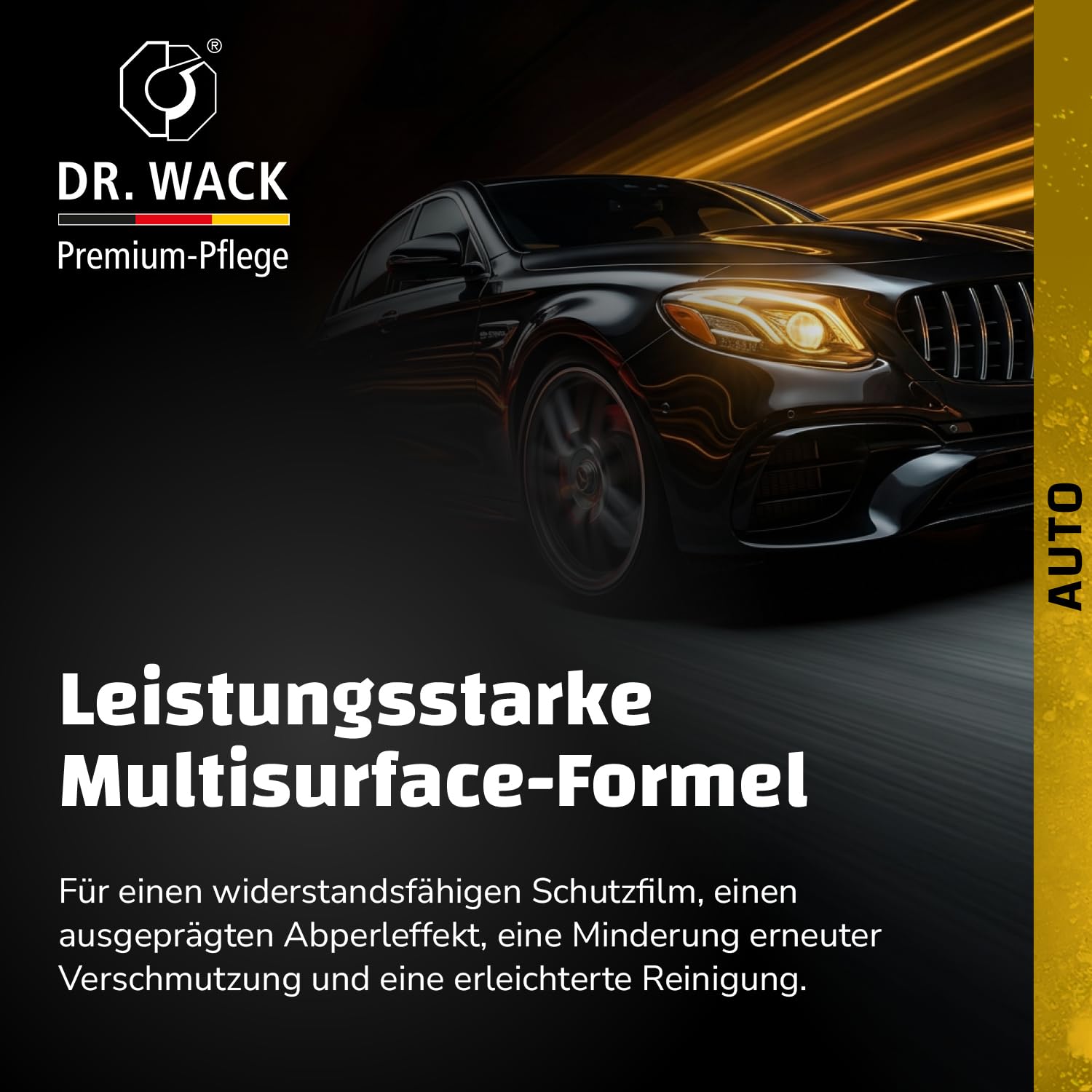 Dr. Wack – A1 All in ONE Care & Protect Autopflege 500 ml I Für alle Auto-Außenoberflächen I Schutz, Pflege & Versiegelung in 1 Schritt I Lackpflege, Felgenschutz, Reifenpflege & Regenabweiser 3