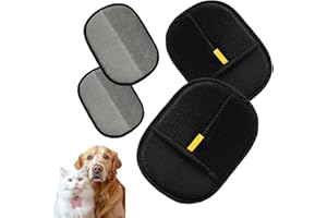 Double-Sided Pet Grooming Gloves - Electrostatic Hair Removal Tool, Cat & Dog Grooming (Plus size(2pcs))