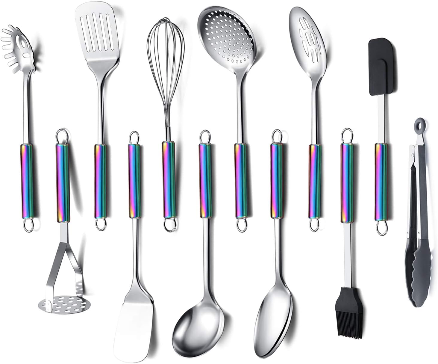HOMQUEN Kitchen Utensils Set, 12 Pieces Cooking Utensils Set with