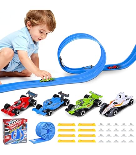 Amazon.com: K TOMOTO Blue Classic Flex Race Track 15 Ft Starter