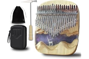Dohasa 21 Key Kalimba Thumb Piano - Original Design Wood Finger Piano for All Skill Levels - Portable Musical Instrument with Case